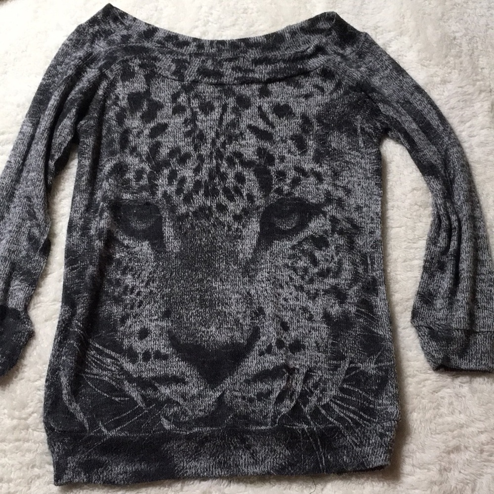 Leopard Print Lightweight Sweater